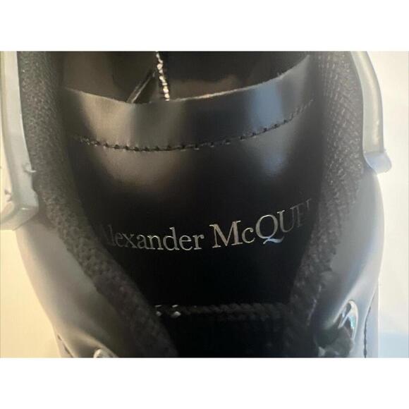 $890 Alexander McQueen Oversized Low Top Clear Green, Black Leather Sneakers 41 main image 13